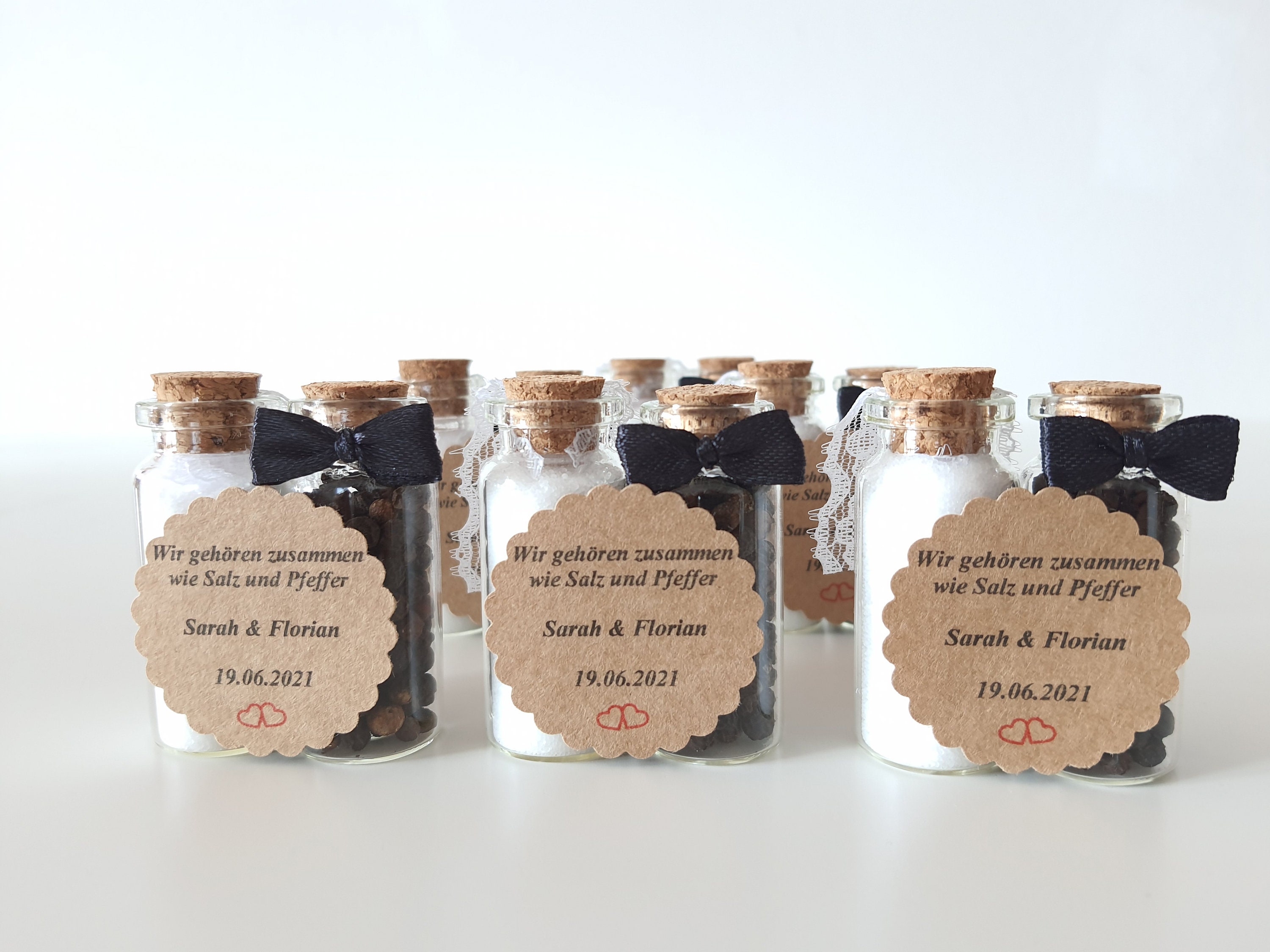 Gastgeschenk Hochzeit Salz und Pfeffer personalisiertes Etsy Schweiz