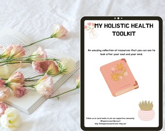 Mental Holistic Health Journal | Self Care Digital  notebook  | Emotional Support Emails  | Self-help