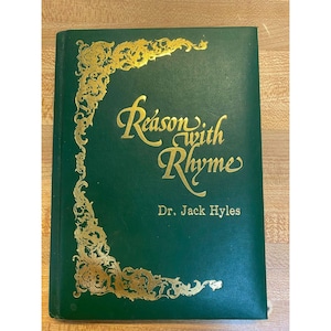 1978 Dr. Jack Hyles Poetry Book • Reason With Rhyme • Hyles-Anderson Press • Christian Faith vintage Couverture rigide