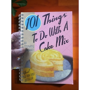 101 rzeczy do zrobienia z mieszanką do ciast – 2002 Pierwsze wydanie Spiral Cookbook – Stephanie Ashcraft – Książka z przepisami na mieszanki do ciast