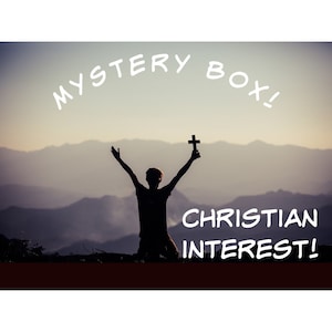 MYSTERY Box of Christian Interest Items Inspiration Faith Builder Prayer Custom Made