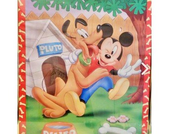 ミッキーマウス パル プルート ディズニー漫画ポスター復刻版 約18x12