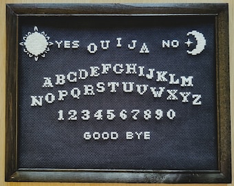 Ouija Board - Cross Stitch Pattern PDF - Halloween Pattern - Occult - Instant Download