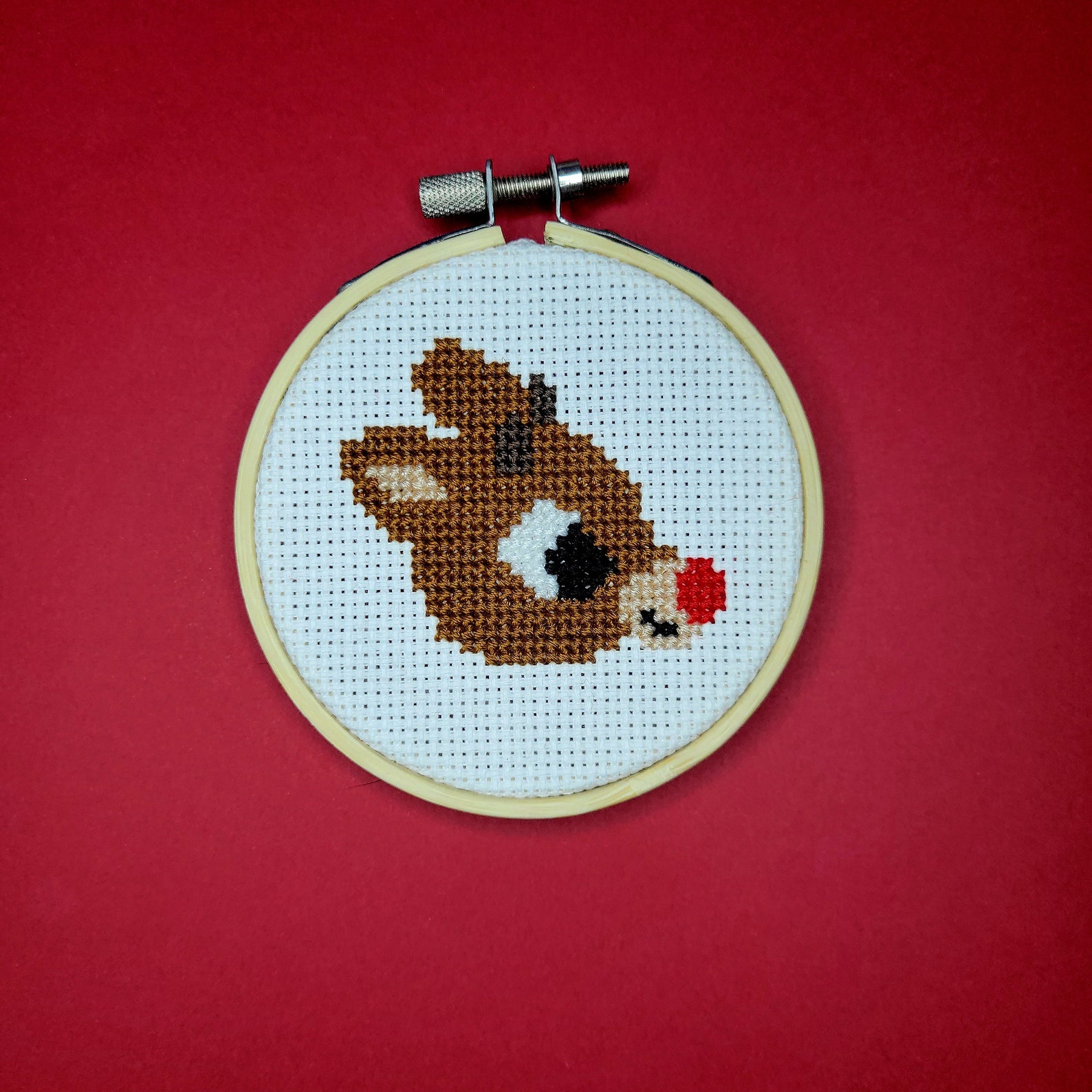 Rudolph the Red-nosed Reindeer - Cross Stitch Christmas Ornament ...