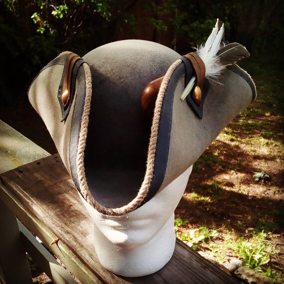 Pirate Handmade Wool Felt Tricorn Hat. Etsy