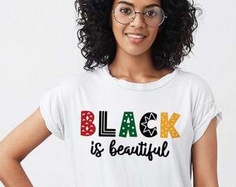 Black is Beautiful SVG | Black Woman svg | African American Woman svg | Afro Woman svg | Proud Black Girl svg | svg png dxf