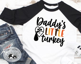 Daddy's Little Turkey SVG, Baby Thanksgiving SVG, My 1st Thanksgiving svg, Baby's First Thanksgiving svg | Cut Files for Cricut, Silhouette