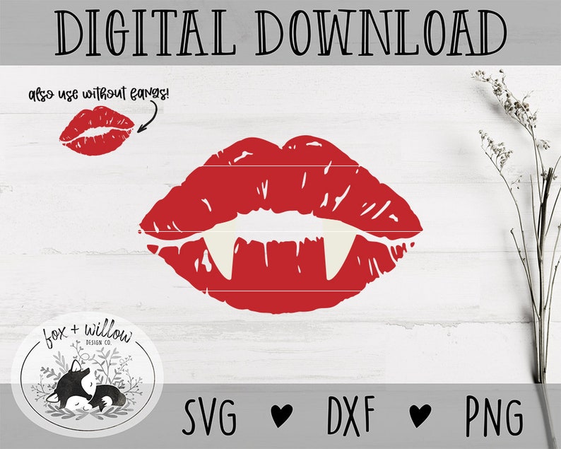 Download Halloween SVG Vampire Lips SVG Vampire Kiss Halloween Cut ...