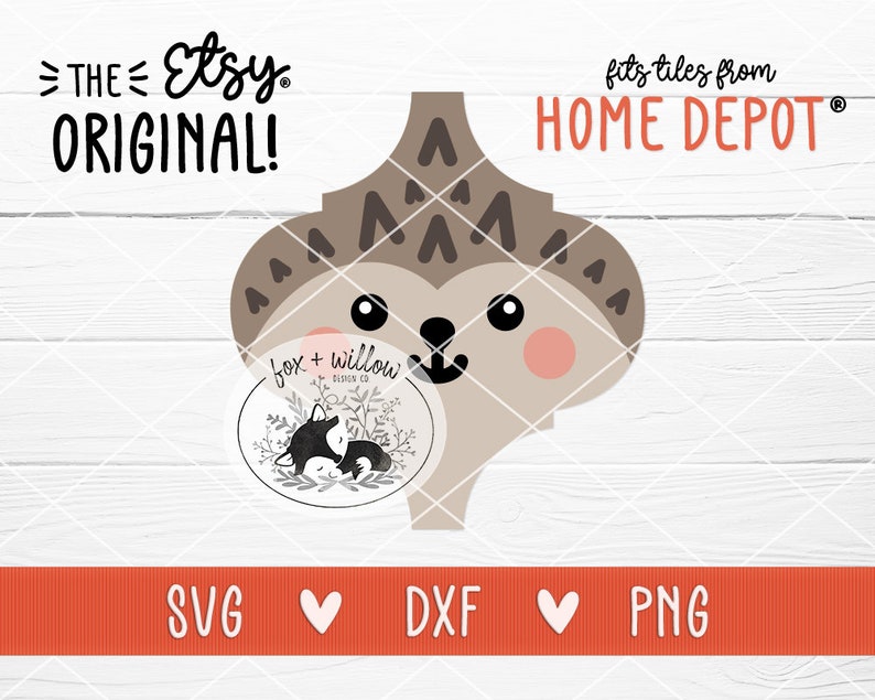 Download Hedgehog Tile Ornament SVG Tile Christmas Ornament Design ...