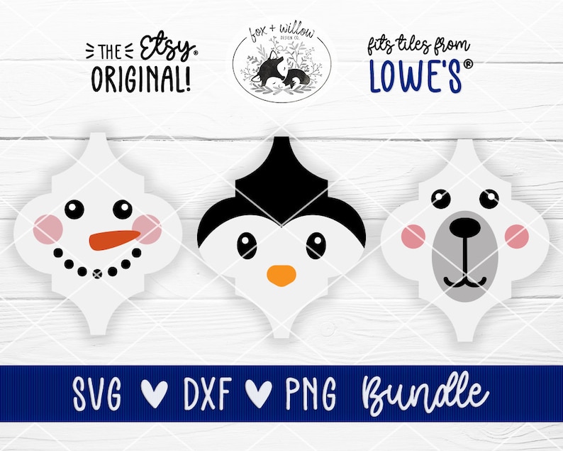 Download Tile Christmas Ornament SVG Bundle Winter Friends Winter ...
