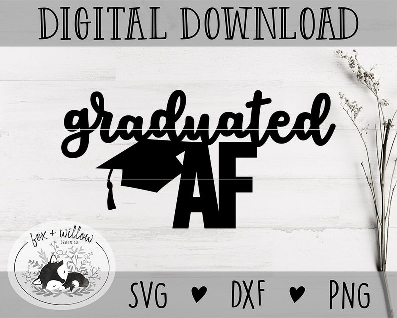 Download Graduated AF Cake Topper SVG Graduation svg Graduate svg ...