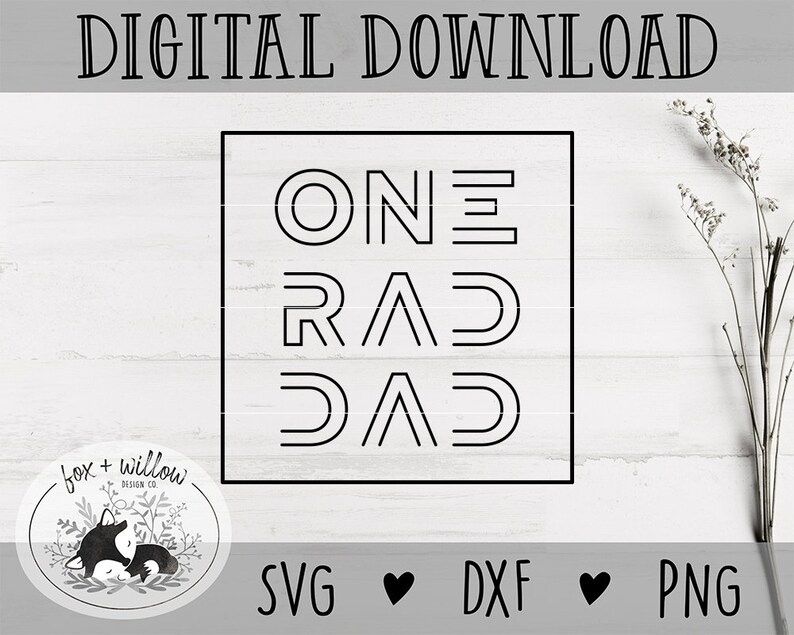Download One Rad Dad SVG Rad Dad PNG Rad Dad Cut File Father's | Etsy