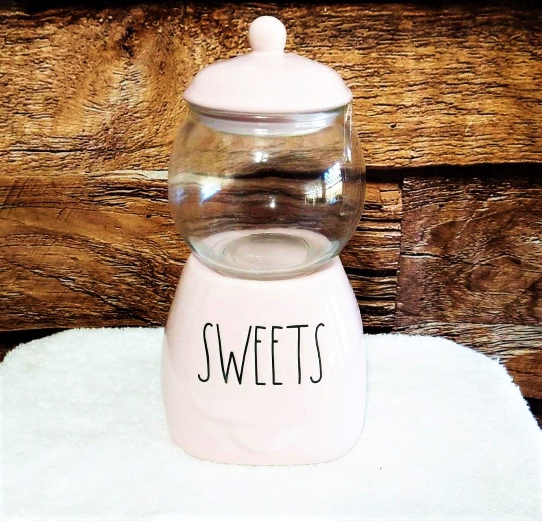 Rae Dunn Sweets Rae Dunn Pink Gumball Machine 10 Tall Etsy