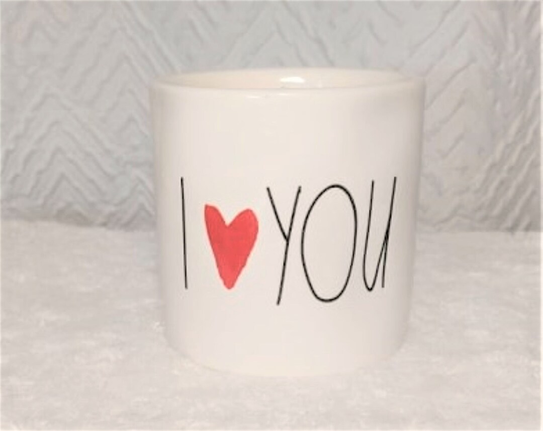 Rae Dunn I Love You, Rae Dunn Love Candle, Rae Dunn Candle, I Heart You