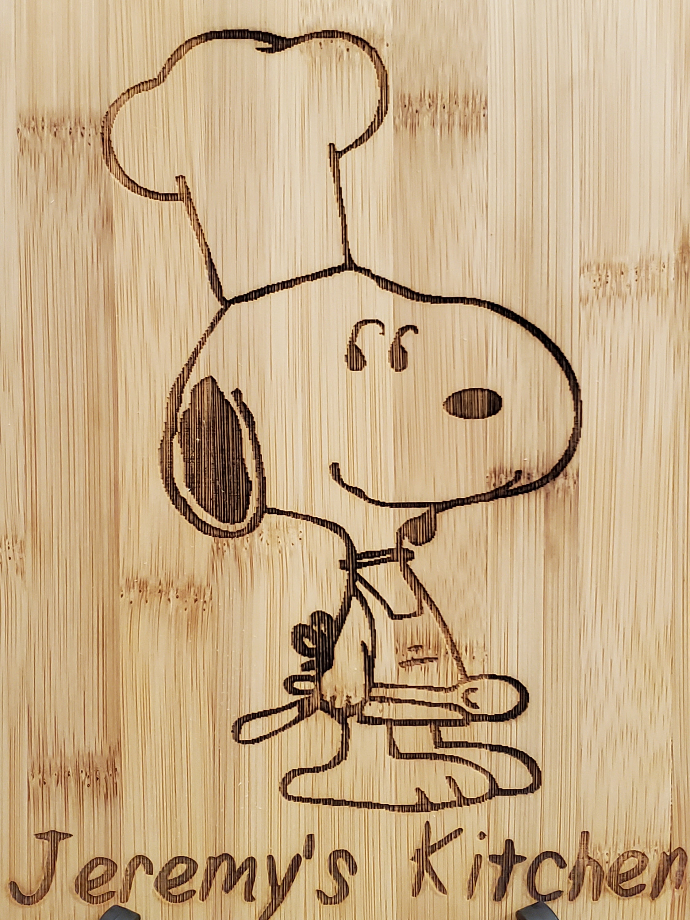 Personalized Snoopy's Kitchen Inspired Cutting Board is the Perfect