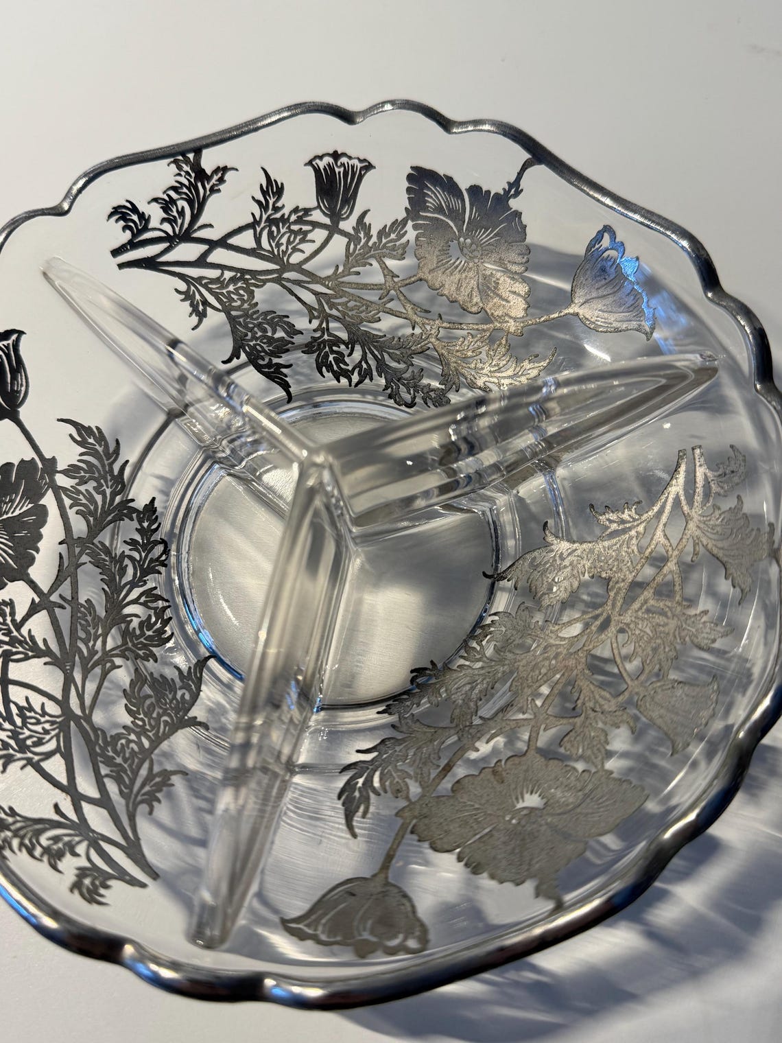 Great Description About Glass With Silver Overlay