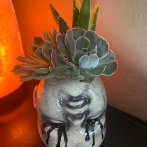 Black Tear Upside Down Baby Head Planter - Etsy