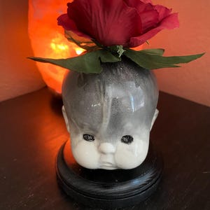 Doll head oddity curio statue ceramic