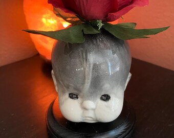 Doll head oddity curio statue ceramic