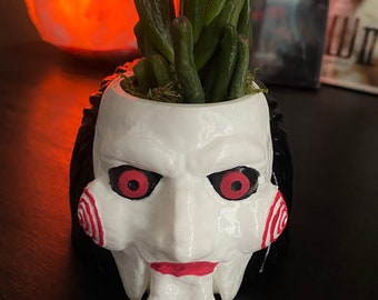 Creepy puppet planter