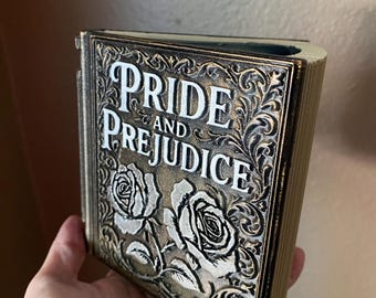 Pride and Prejudice vintage book planter