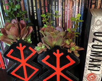 Berzerk Brand Planter: Sacrifice Symbol, 3D Printed