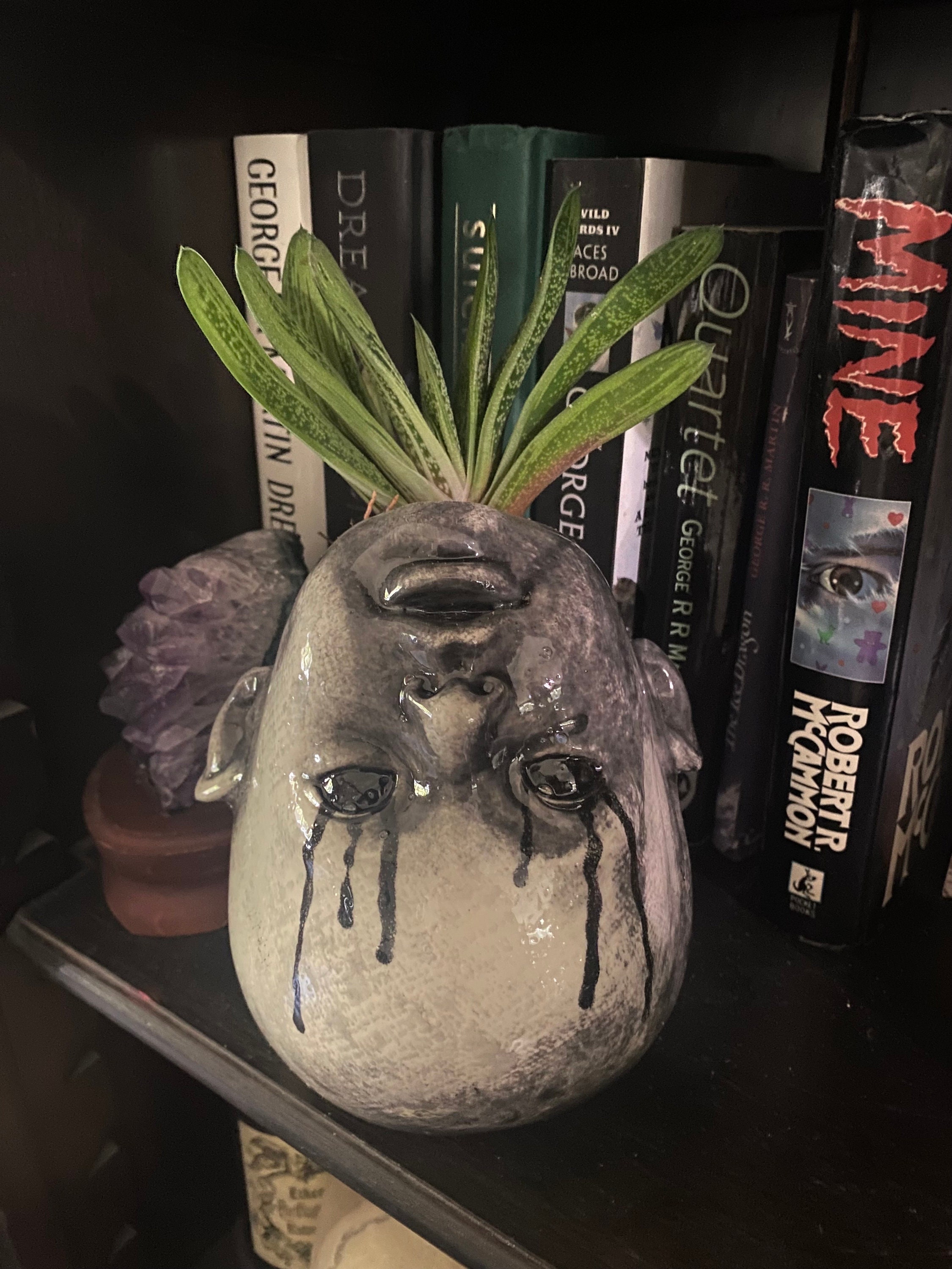 Creepy Crying Upside Down Doll Head Succulents Planter - Etsy