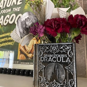 Dracula vintage book planter