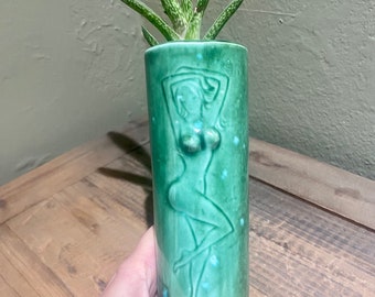 Pinup lady tiki planter