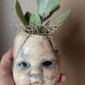 Zombie baby head planteringskärl bild 8