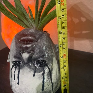 Creepy White Crying Upside Down Doll Head Flower Pot - Etsy