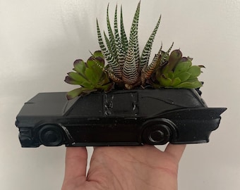 Hearse death car spooky planter