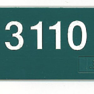 6x2 Green custom ADA compliant Room Signs