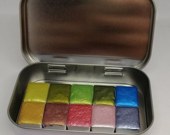 Collection Spring - Aquarelle faite à la main, aquarelle, demi-casserole