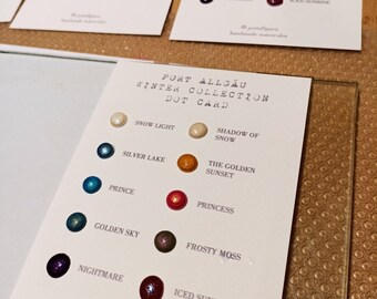 Aquarelle Winter Collection Dot Card
