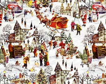 Weihnachts-Wachstuch Für Tisch – Meterware, Rutschfest, Mit Fleece-Rückseite, Viele Größen Wählbar (z.B. 50x140 Cm)