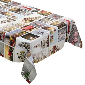 Wachstuch Tischdecke Weihnachten 06150-00 Größe frei wählbar in eckig rund oval