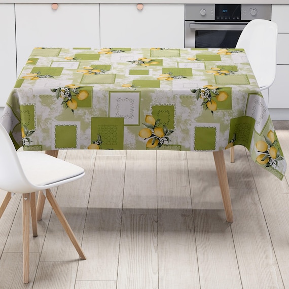 KEVKUS Nappe en toile cirée B6026-1 - Motif fleurs des champs - Rectangulaire - Rond - Ovale - Bord passepoil - 120 x 220 cm