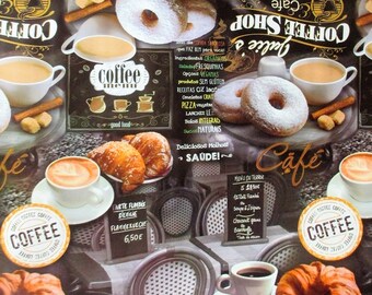 Wachstuch Tischdecke Mit Donut-Muster – 140x160 Cm, Pflegeleicht, Mit Fleece-Rückseite
