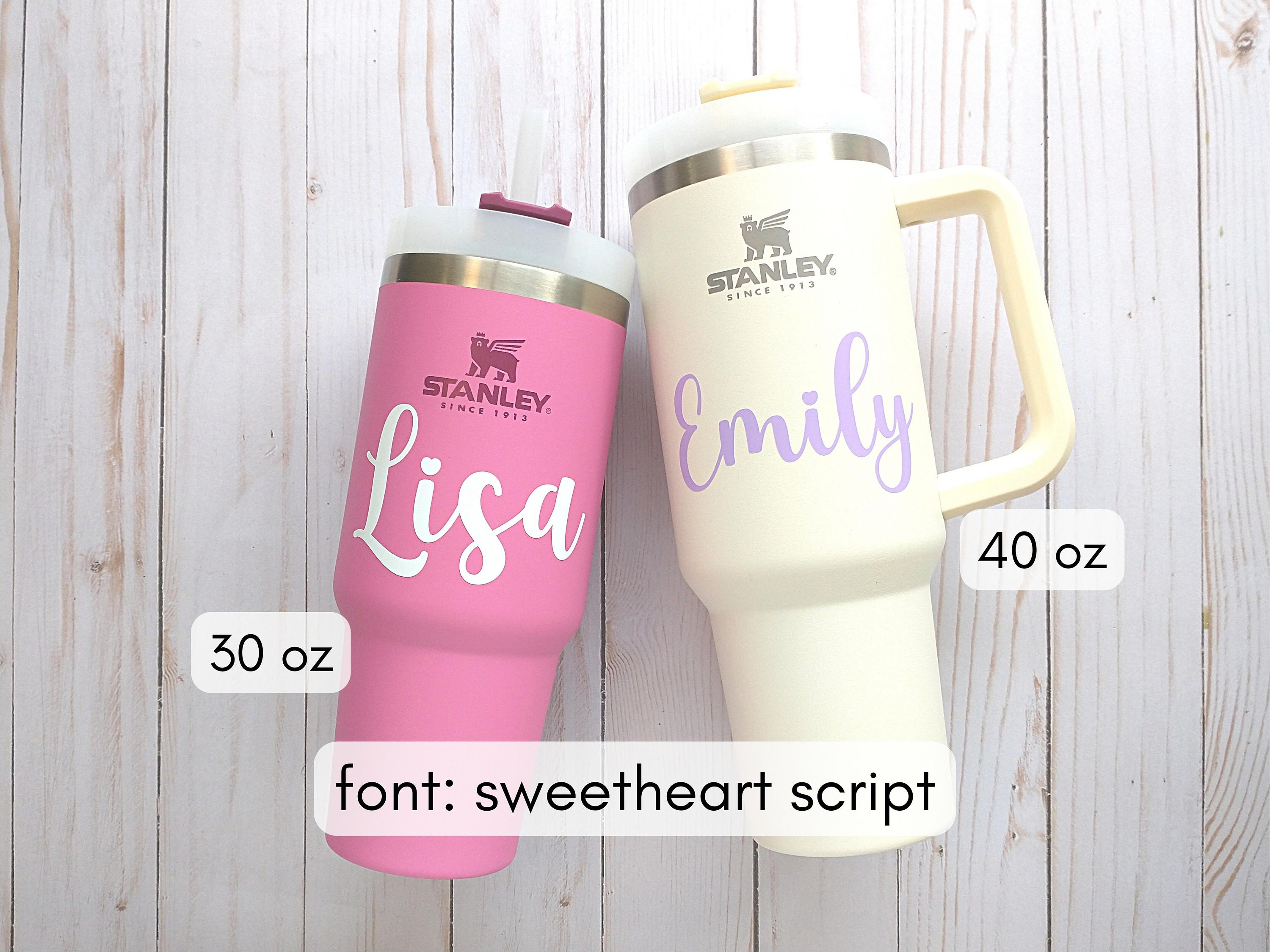 Stanley Sticker Cup Decal Vinyl Letter-Annie Font – Wild Girl Society