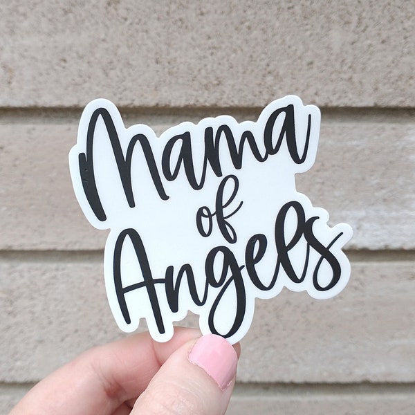 Mama of Angels Sticker, Baby and Child Loss Sticker for tumblers, water bottles, or laptop, Sympathy Gift for Baby Loss Moms