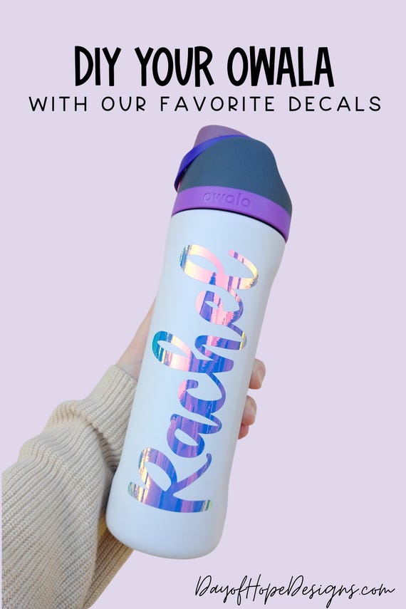Personalised Name Stickers (2-Pack) – For Drinks Bottle, Gym, Bike, Sports – Planet Font