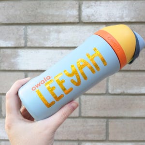 Cutie Print Name Decals for Water Bottle, Personalized Kids Name Stickers for school supplies, lunchbox labels, preschool daycare labels