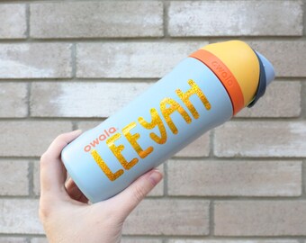 Cutie Print Name Decals for Water Bottle, Personalized Kids Name Stickers for school supplies, lunchbox labels, preschool daycare labels