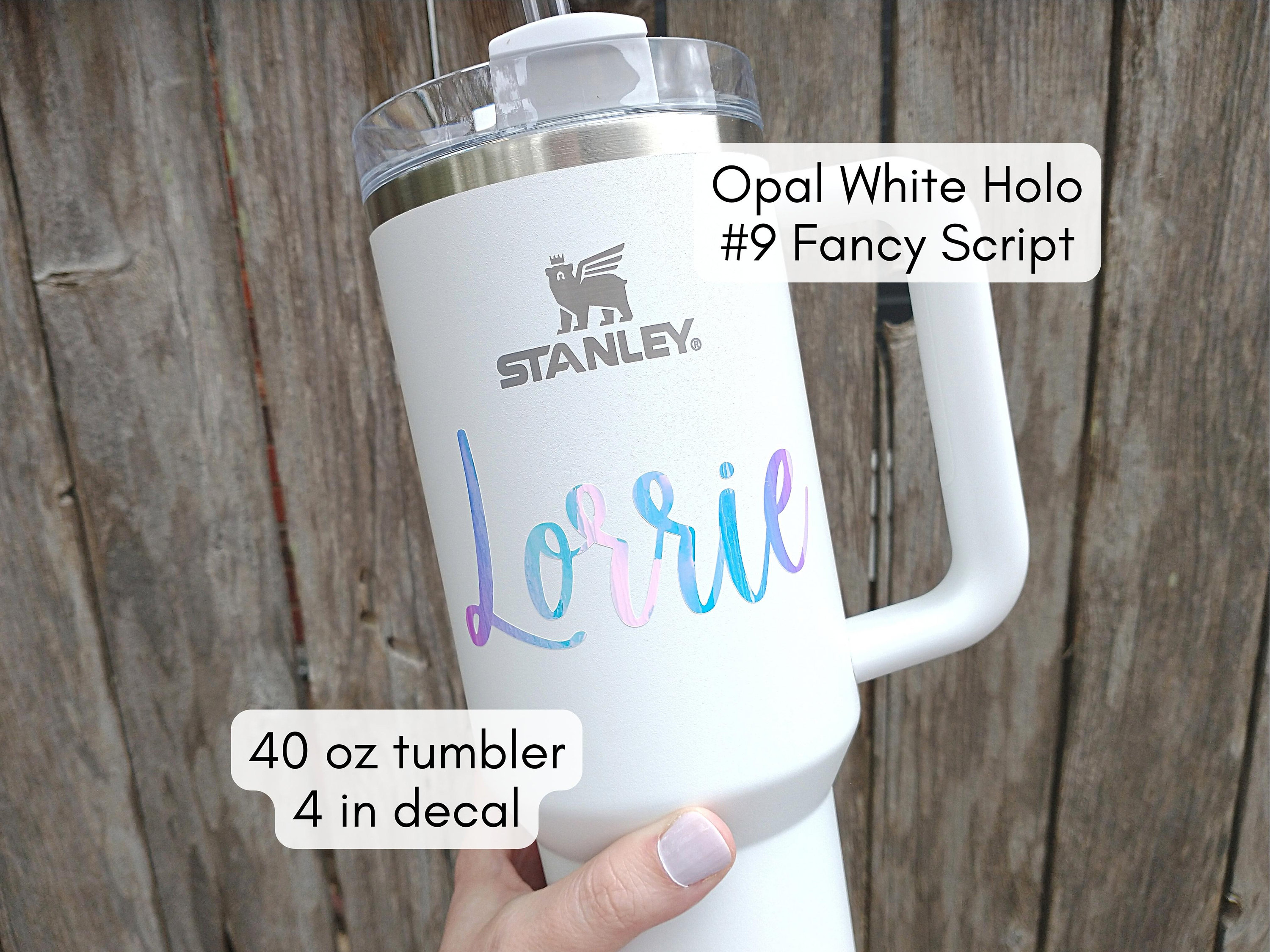 Custom Name Stanley Decal Sticker Personalized Tumbler Cup 
