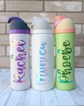 Name Stickers for Water Bottles, Personalized Name Decals for 16 oz, 24 oz, 32 oz, 40 oz Tumblers, Custom Name Labels for Cups