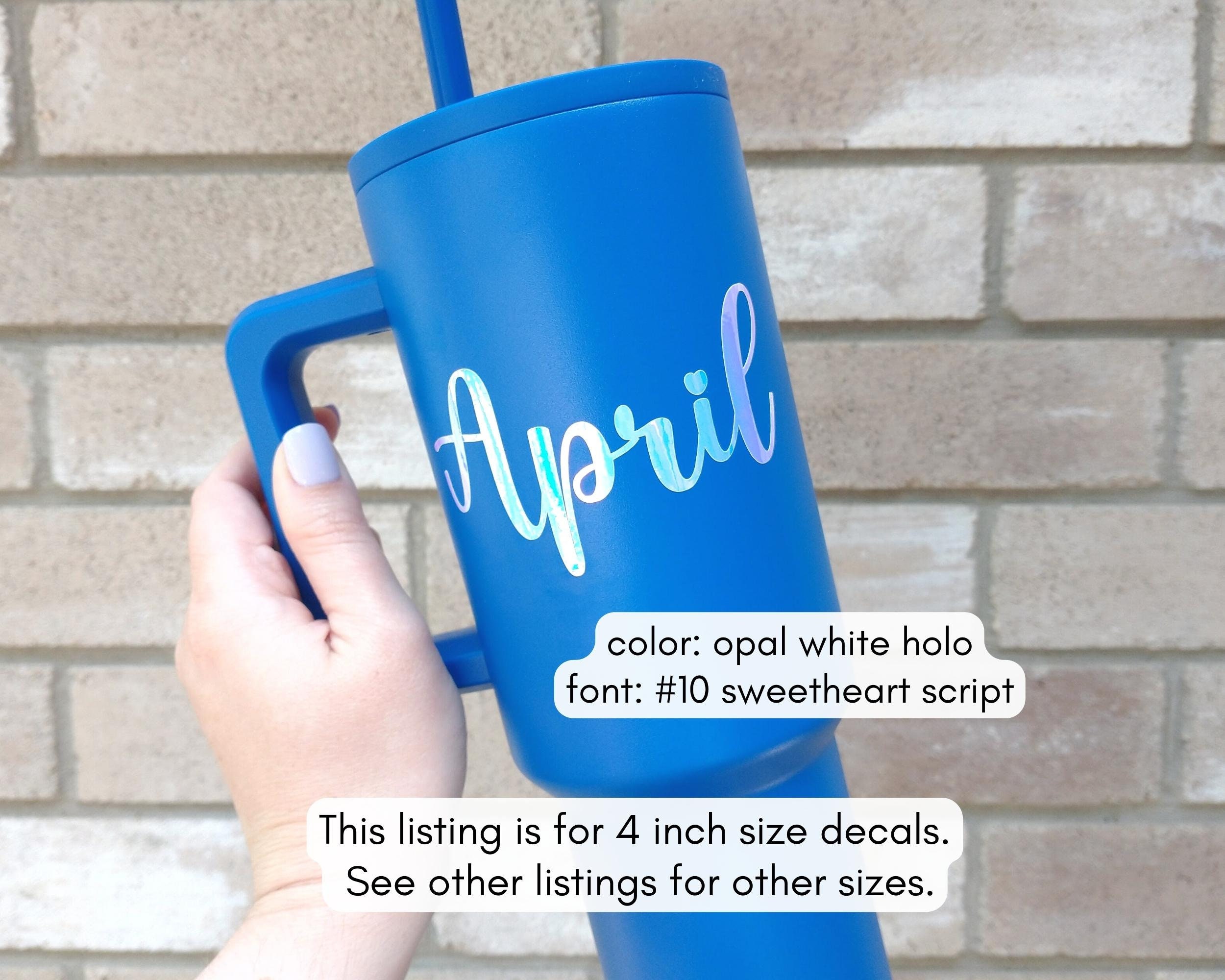 Cup name decals, Tumbler name decals – The Artsy Spot