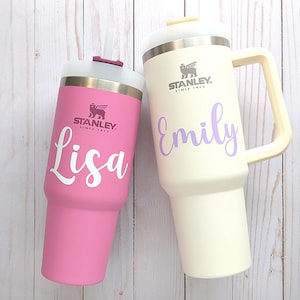 4 in Tumbler Name Decal, Vinyl Name Sticker for Water Bottles, Customized Name Decals for 40 oz or 30 oz Tumblers, Cups and Mugs