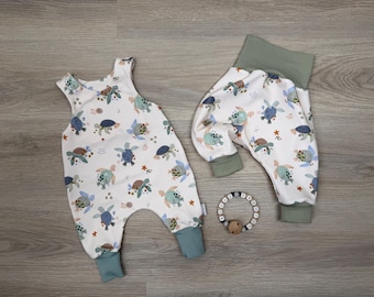 SCHILDKRÖTE / Handgemachte Baby & Kinderkleidung / Sweater, Pumphose oder Strampler / Wunschmotiv / Mitwachskleidung / Babys und Kinder