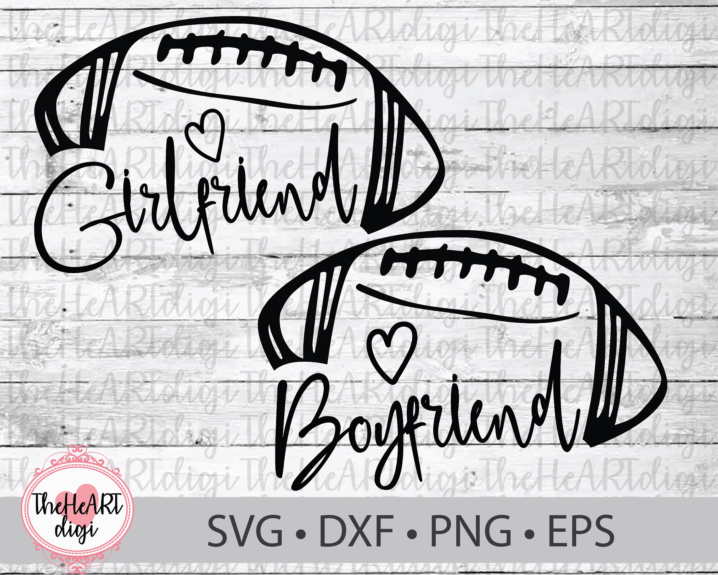 Football Girlfriend SVG Football Boyfriend SVG Football team | Etsy